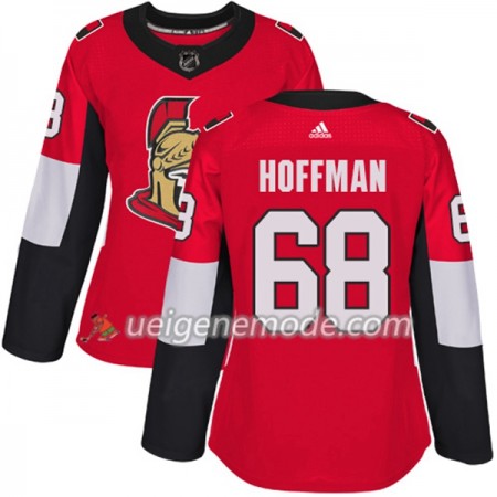 Dame Eishockey Ottawa Senators Trikot Mike Hoffman 68 Adidas 2017-2018 Rot Authentic